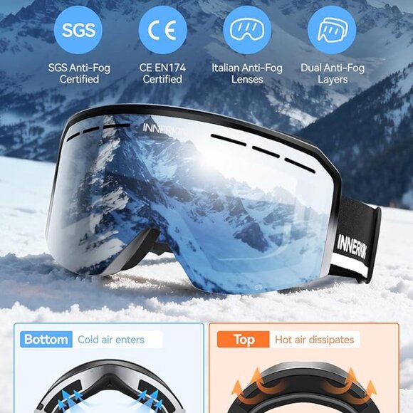 Snowboard Goggles 100% UV400 Protection - Picture 6 of 6